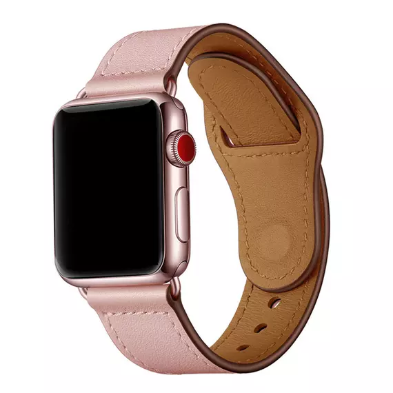 Apple-Watch-42-44-45-49-mm-sport-bőr-szíj-pink